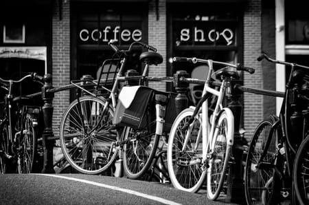 Bikes and coffee shops
